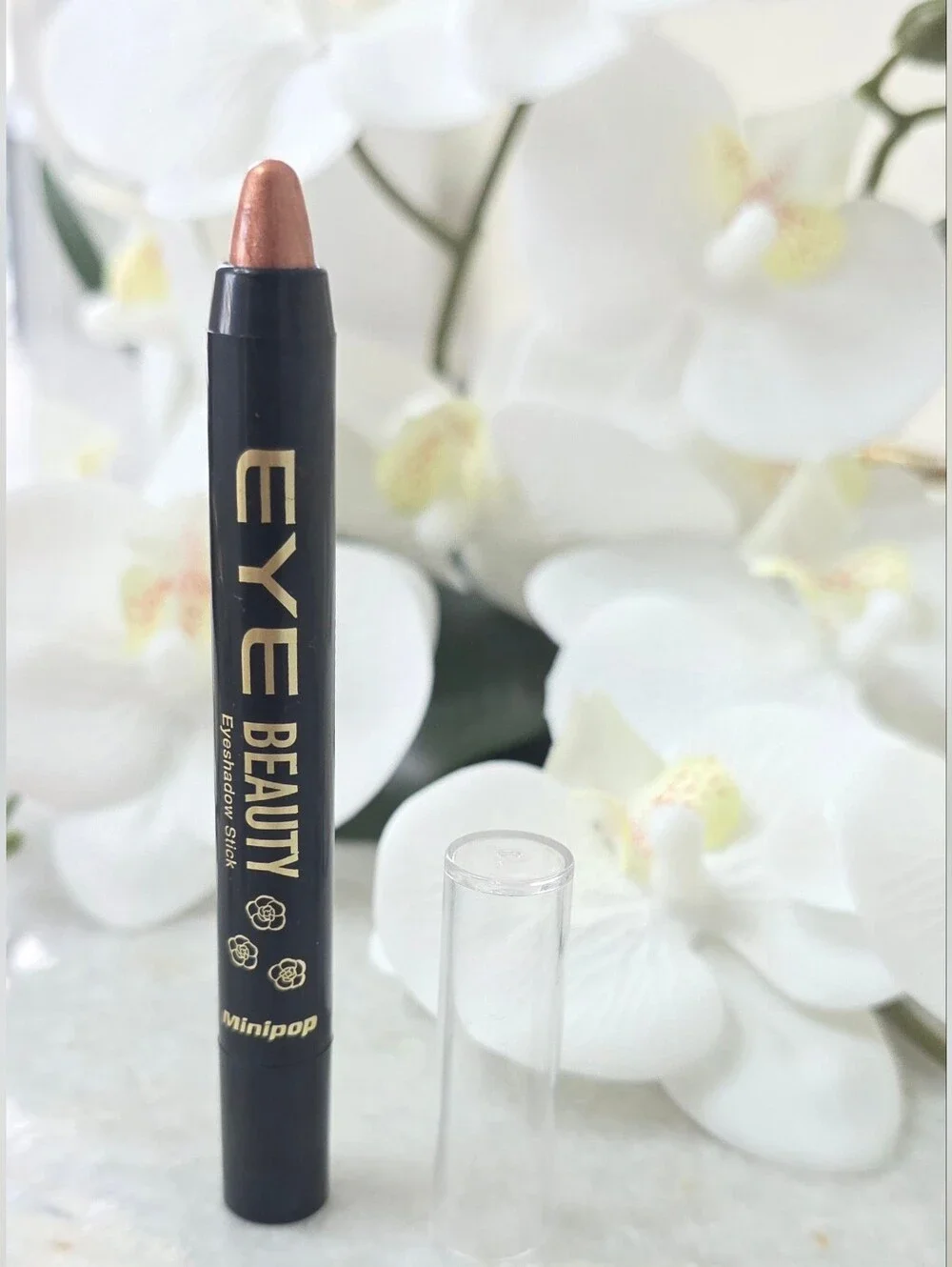 New Eye Beauty Eyeshadow Stick Shade 05 Rose Gold Shimmer Minipop